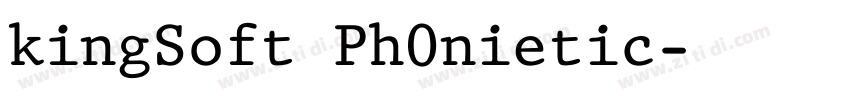 kingSoft Ph0nietic字体转换